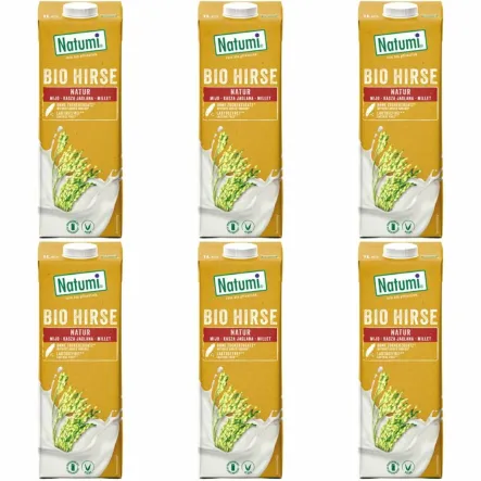 6 x Napój Jaglany Bezglutenowy Bio 1 l UHT - Natumi