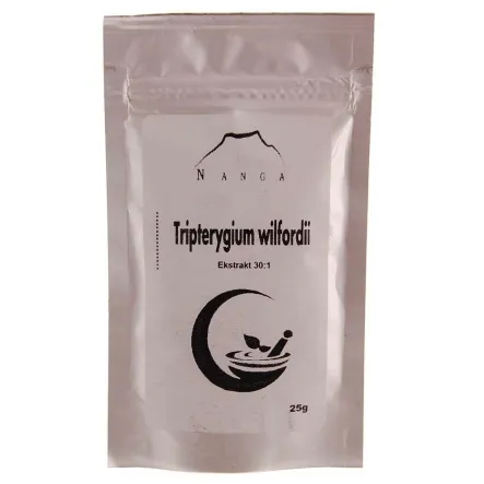 PRODUKT WYCOFANY Z OFERTY Tripterygium Wilfordii Ekstrakt 30:1 25 g Nanga Przecena Krótka Data Minimalnej Trwałości
