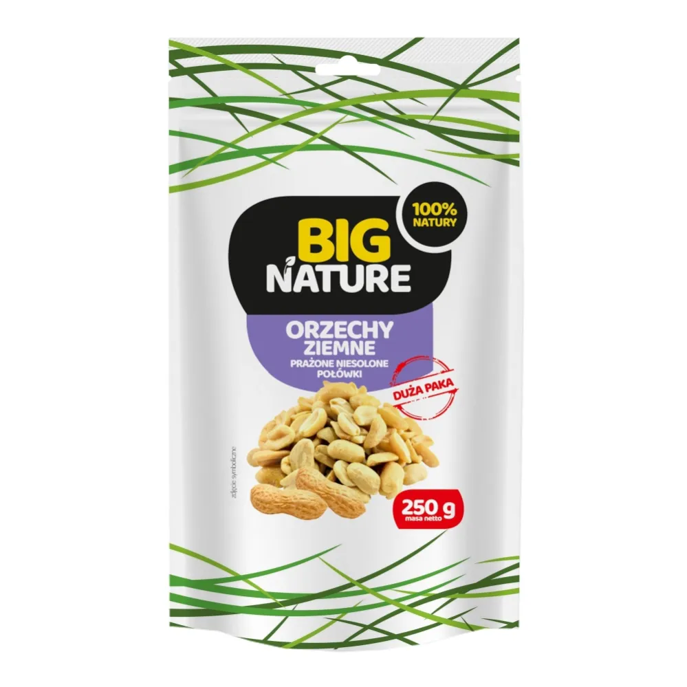 Orzechy Ziemne Niesolone Połówki 250 g - Big Nature