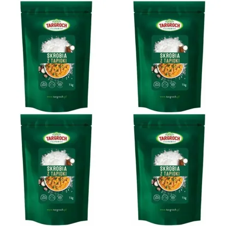 Zestaw 4 x Skrobia (Mąka) z Tapioki 1 kg - Targroch