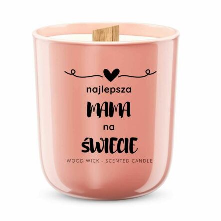 NAJLEPSZA MAMA NA ŚWIECIE - Sojowa Świeca Zapachowa w Szkle Typ Zapachu: Mademoiselle - Salire