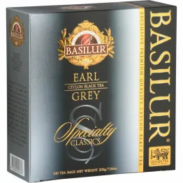 Herbata Czarna Earl Grey Saszetki 200 g (100x 2 g) - Basilur