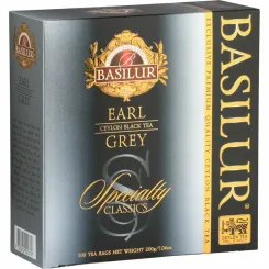 Herbata Czarna Earl Grey Saszetki 200 g (100x 2 g) - Basilur