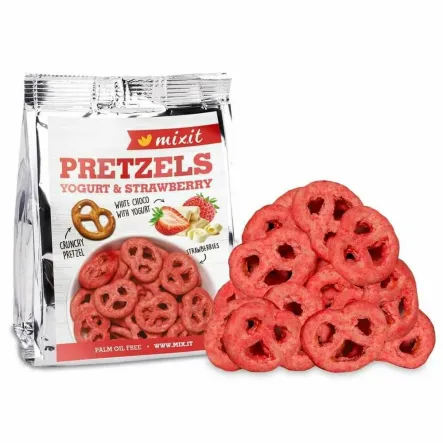 Precelki do Kieszeni Jogurt i Truskawki 70 g - Mixit