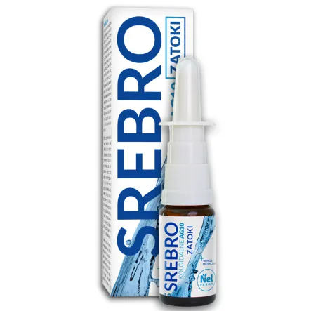 Srebro Koloidalne AG10 Zatoki 15 ml - Nelfarma