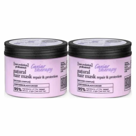 2 x Maska Do Włosów Zniszczonych i Matowych Caviar Therapy 150 ml - Natura Siberica