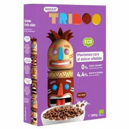 Płatki Śniadaniowe Kółka Zbożowe z Kakao Bez Dodatku Cukru BIO 300 g - SMILEAT