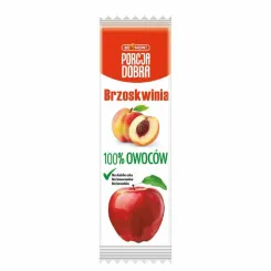 Przekąska Jabłko i Brzoskwinia Bez Dodatku Cukru 16 g - Porcja Dobra