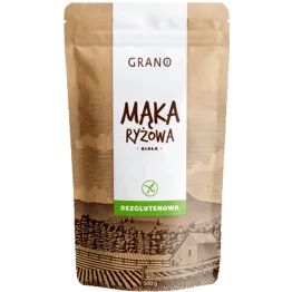 Mąka Ryżowa Biała Bezglutenowa 500 g - Grano