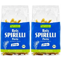 2 x Makaron Ryżowy Razowy Świderki Bezglutenowy Bio 250 g - Rapunzel