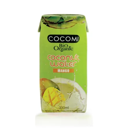 Woda Kokosowa O Smaku Mango Bio 330 ml - Cocomi Przecena Krótka Data Minimalnej Trwałości