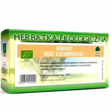 Kwiat Bzu Czarnego Herbatka Eko  20 x 2 g Dary Natury
