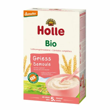 Kaszka Pszenna Pełnoziarnista Bez Dodatku Cukru Bio Demeter 250 g - Holle