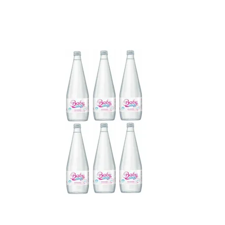 6 x Woda Źródlana Niegazowana 700 ml (Szklana Butelka) - Baby Zdrój