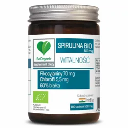 Spirulina Bio 100 Tabletek 500 mg - Be Organic