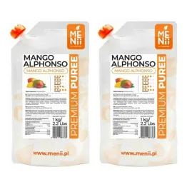 2 x Puree Mango Alphonso Premium Pulpa 1 kg Menii