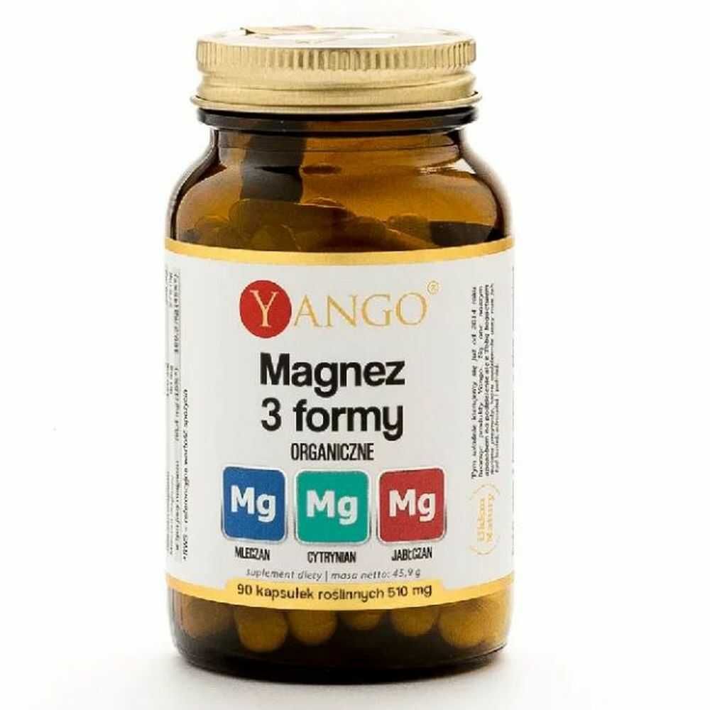 Magnez 3 Formy Organiczne 90 Kapsułek - Yango