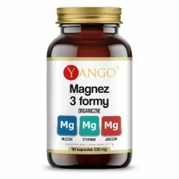 Magnez 3 Formy Organiczne 90 Kapsułek - Yango