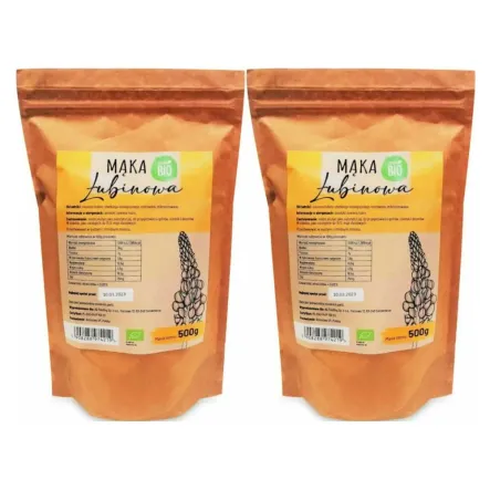 Mąka Łubinowa Bio 1 kg (2 x  500 g) - AG Feeding