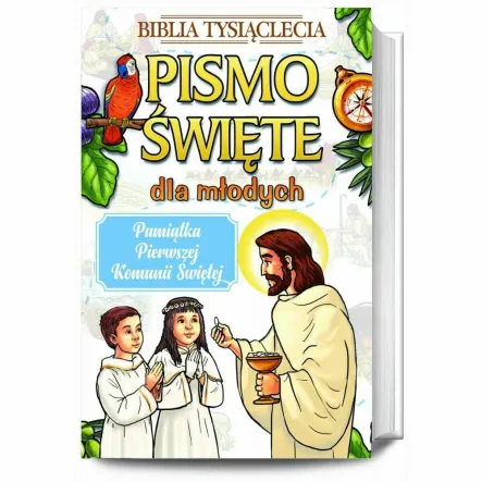 Biblia Tysiąclecia Pismo Święte dla Młodych z Papugą dla Dzieci i Młodzieży