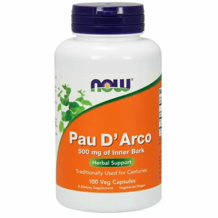 Pau D'arco La Pacho 500 mg 100 Kapsułek Now