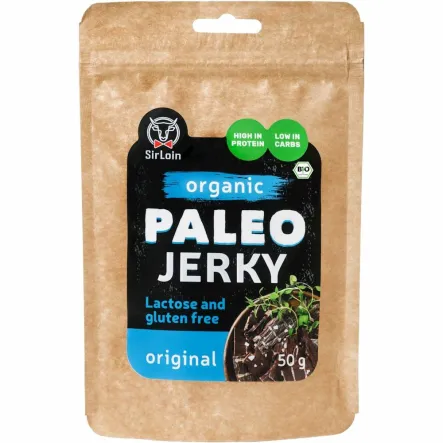 Suszona Wołowina Paleo Tradycyjna Bezglutenowa Bio 50 g - SirLoin