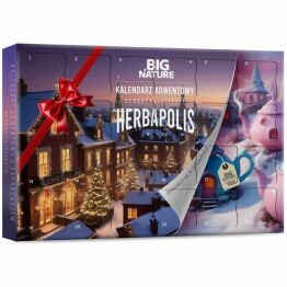 Kalendarz Adwentowy z 24 Różnymi Herbatami Sypanymi + Zaparzaczem HERBAPOLIS 157,5 g - Big Nature