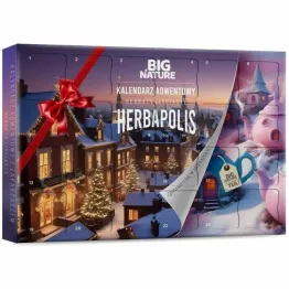 Kalendarz Adwentowy z 24 Różnymi Herbatami Sypanymi + Zaparzaczem HERBAPOLIS 157,5 g - Big Nature