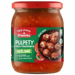 Pulpety Roślinne w Sosie Pomidorowym Bezglutenowe 470 g - Primavika