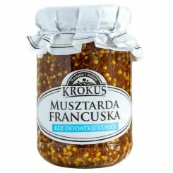 Musztarda Francuska Bez Dodatku Cukru 185 g - Krokus