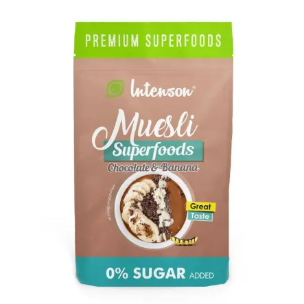 Musli z Kawałkami Czekolady i Banana 200 g - Intenson