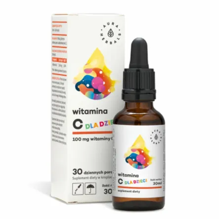 Witamina C Dla Dzieci Krople 30 ml - Aura Herbals ( Ascorbic Acid )