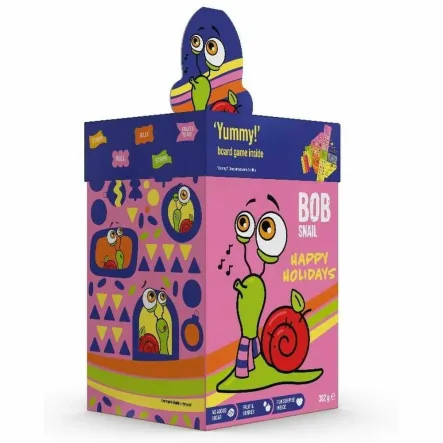 Zestaw Przekąsek Świąteczne Pudełko z Zabawką i Grą 382 g - Bob Snail (data: 14.08.2025)