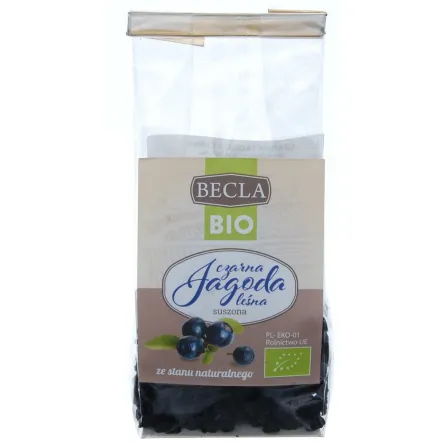 Czarna Jagoda Suszona Eko 50 G - Owocowy Zagajnik