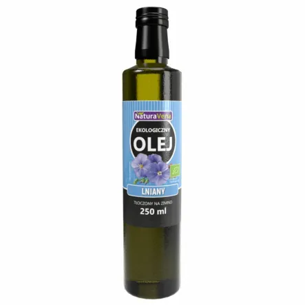 Olej Lniany Bio 250 ml - NaturaVena