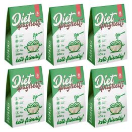 6 x Makaron Konjac Diet Spaghetti 400 g (300 g) - Cheat Meal