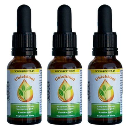 Zestaw 3 x Ubichinol (Aktywna forma Koenzymu Q10) 20 ml - Proved