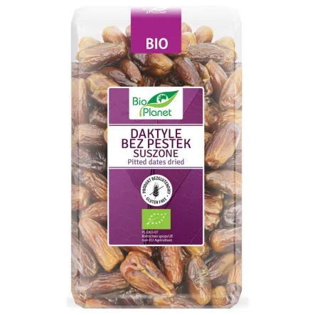 Daktyle Bez Pestek Suszone Bezglutenowe Bio 1 kg - Bio Planet