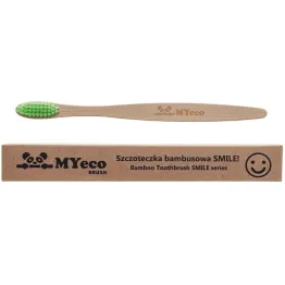 Szczoteczka Bambusowa Do Zębów Smile Soft - Zielona MyEcoBrush