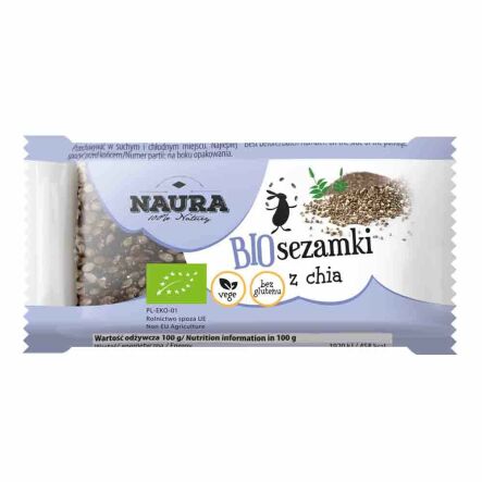 Sezamki z Chia Bio 27 g - Naura