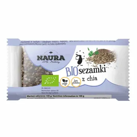 Sezamki z Chia Bio 27 g - Naura