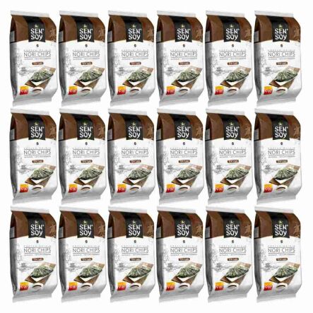 18 x Chipsy Nori Teriyaki z Alg Morskich 4,5 g - Sen Soy