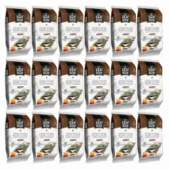 18 x Chipsy Nori Teriyaki z Alg Morskich 4,5 g - Sen Soy