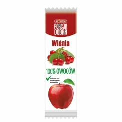 Przekąska Jabłko and  Wiśnia Bez Dodatku Cukru 16 g - Porcja Dobra