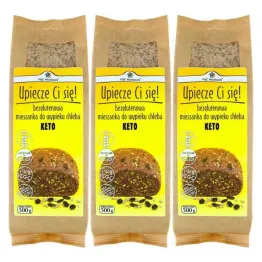 3 x  Mieszanka Chleba Bezglutenowego Keto 500 g - Pięć Przemian