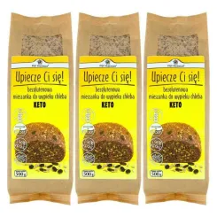 3 x  Mieszanka Chleba Bezglutenowego Keto 500 g - Pięć Przemian