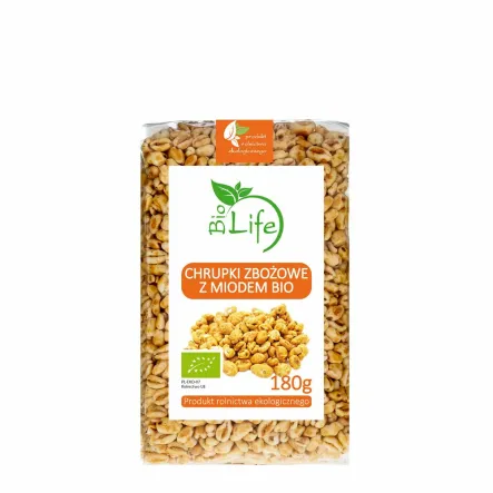 Chrupki Zbożowe z Miodem Bio 180 g- BioLife Uwaga Krótka Data Minimalnej Trwałości