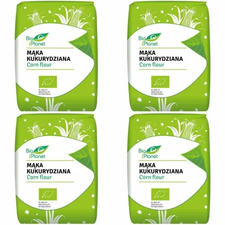 4 x Mąka Kukurydziana Bio 1 kg - Bio Planet