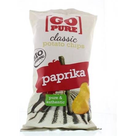 Chipsy o Smaku Paprykowym Bezglutenowe  Bio 125 g Go Pure