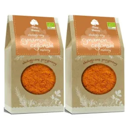 Zestaw 2 x Cynamon Cejloński Mielony Bio 200 g Dary Natury